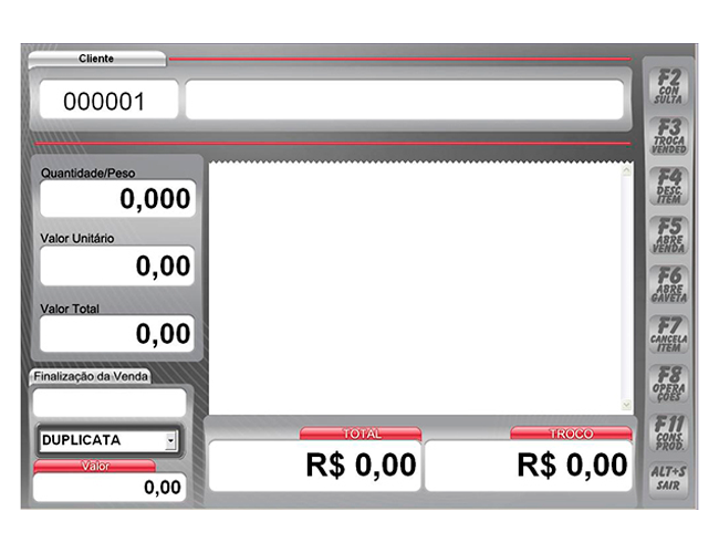 Tela TDP Sistema